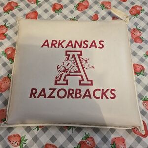 Arkansas Razorbacks 90s? Era NCAA Padded Stadium Seat Cushion Excellent Woo Pig